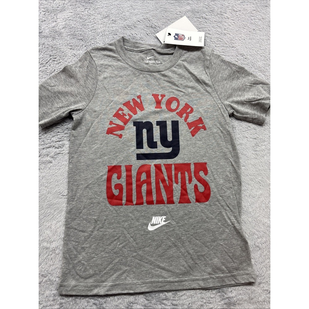The Nike Tee New York Giants‎ NFL T-shirt Boys Small 8 Years Gray New
